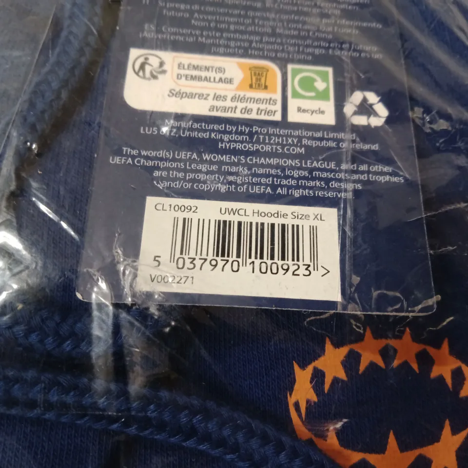 UWCL HOODIE SIZE XL – UEFA WOMEN'S CHAMPIONS LEAGUE, NAVY
