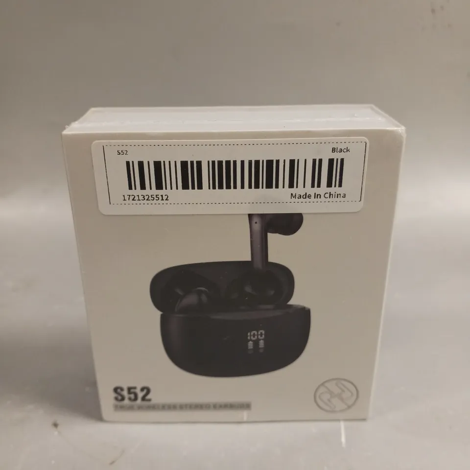 BOXED SEALED S52 TRUE WIRELESS EARPHONES