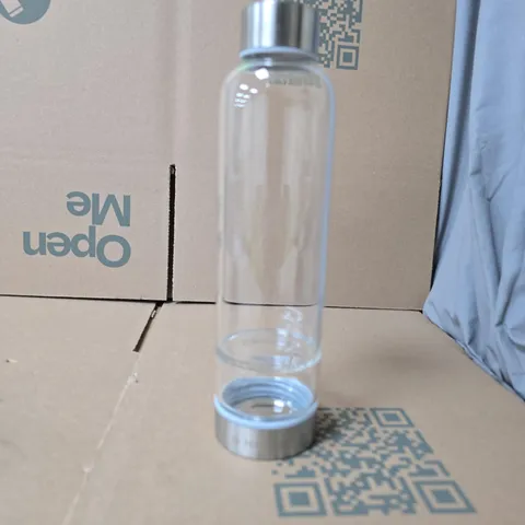 NAVARIS GLASS BOTTLE WITH SMALL COMPARTMENT ON UNDERSIDE
