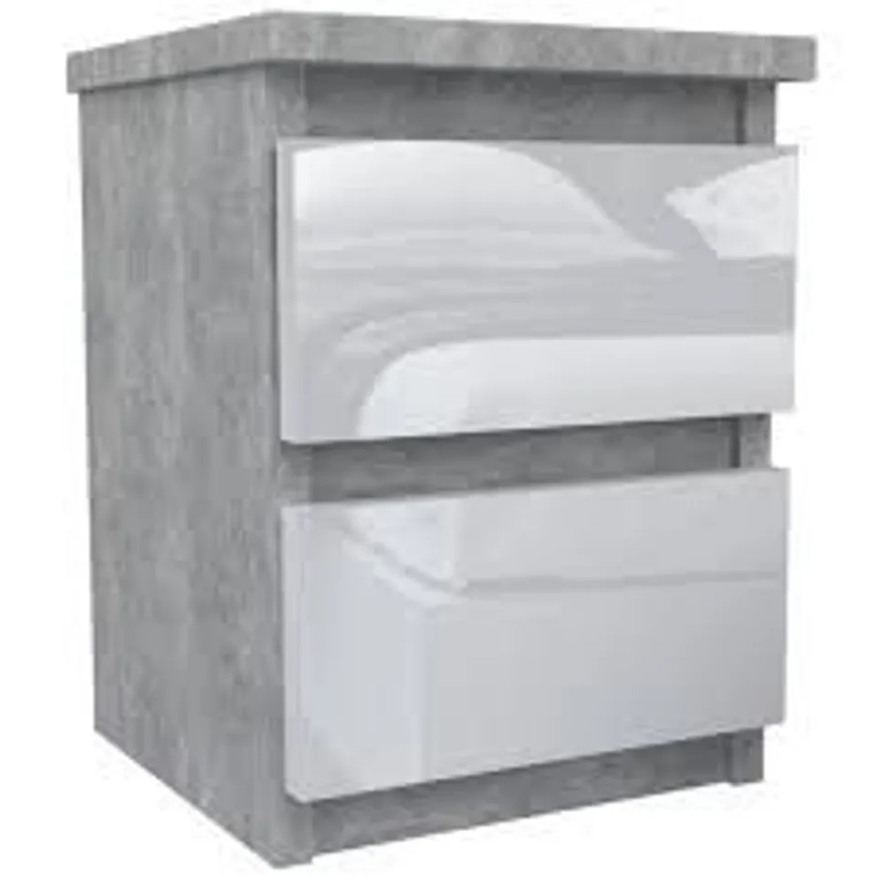 BOXED BEDSIDE HIT CONCRETE/LIGHT GREY