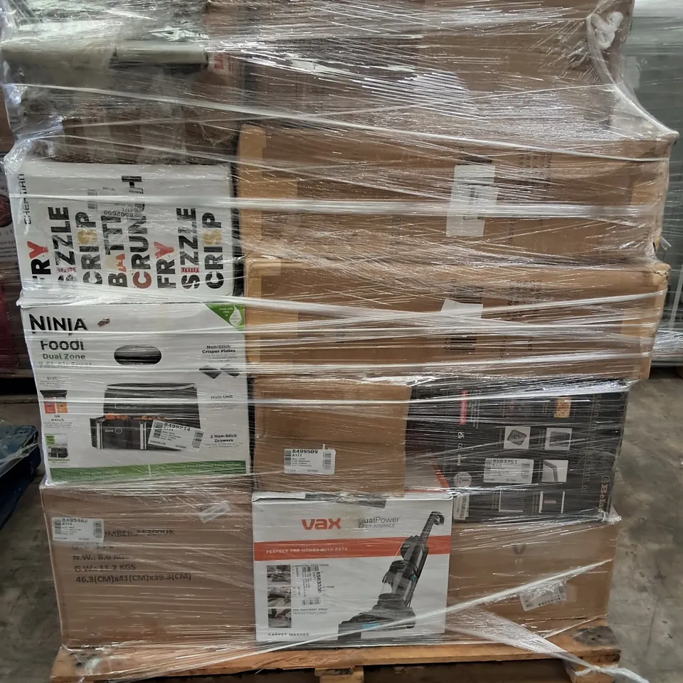 PALLET OF APPROXIMATELY 24 UNPROCESSED RAW RETURN HOUSEHOLD AND ELECTRICAL GOODS TO INCLUDE;