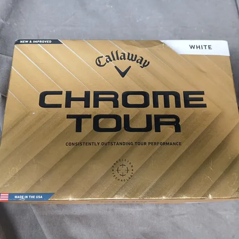 BOXED CALLAWAY CHROME TOUR GOLF BALLS - WHITE