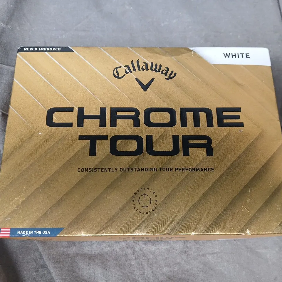 BOXED CALLAWAY CHROME TOUR GOLF BALLS - WHITE
