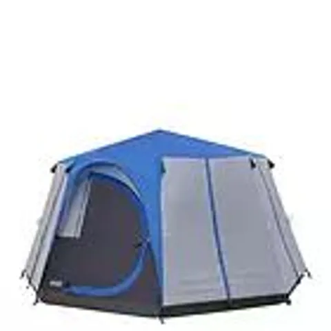 COLEMAN CORTES OCTAGON 8 PERSON TENT - BLUE