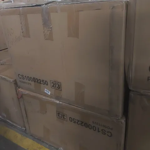 BOXED BALTIMORE IVORY CLASSIC PLUSH FABRIC SOFA PARTS - BOXES 2 AND 3 OUT OF 3 ONLY (2 BOXES)