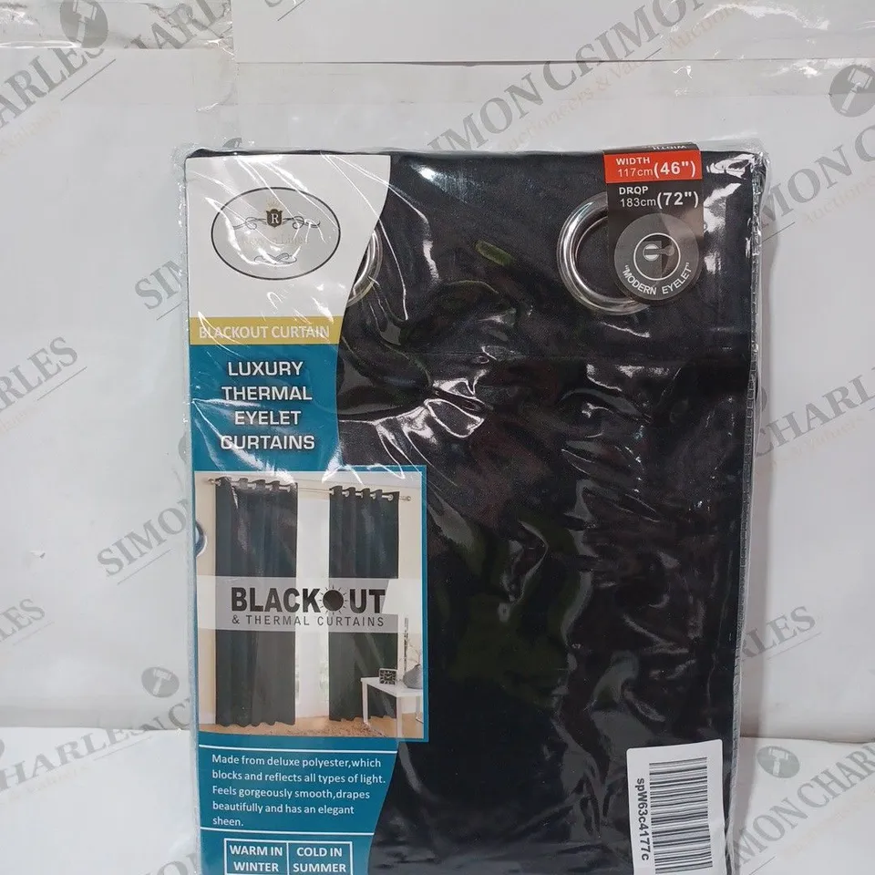 RAYYAN LINEN BLACKOUT CURTAINS - 117CM X 183CM