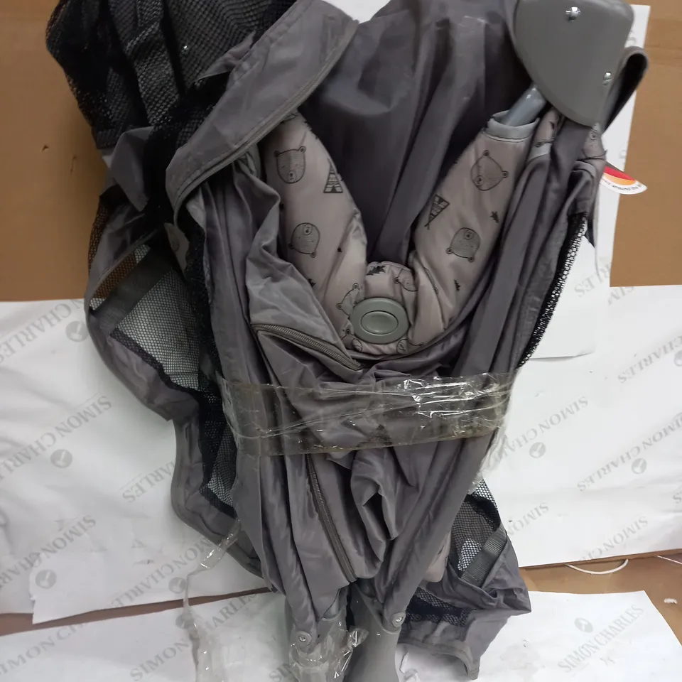 HAUCK NORDIC GREY TRAVEL COT  RRP £80