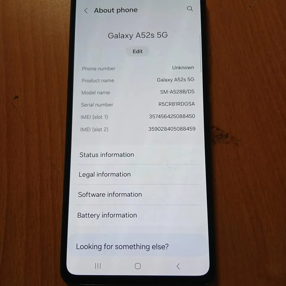 SAMSUNG GALAXY A52S 5G – 128GB, BLUE