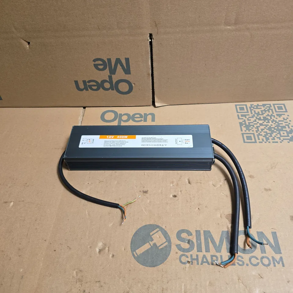 12V 400W LED POWER SUPPLY FOR LIGHTING (WATERPROOF ELECTRONIC LED DRIVER) UNBOXED