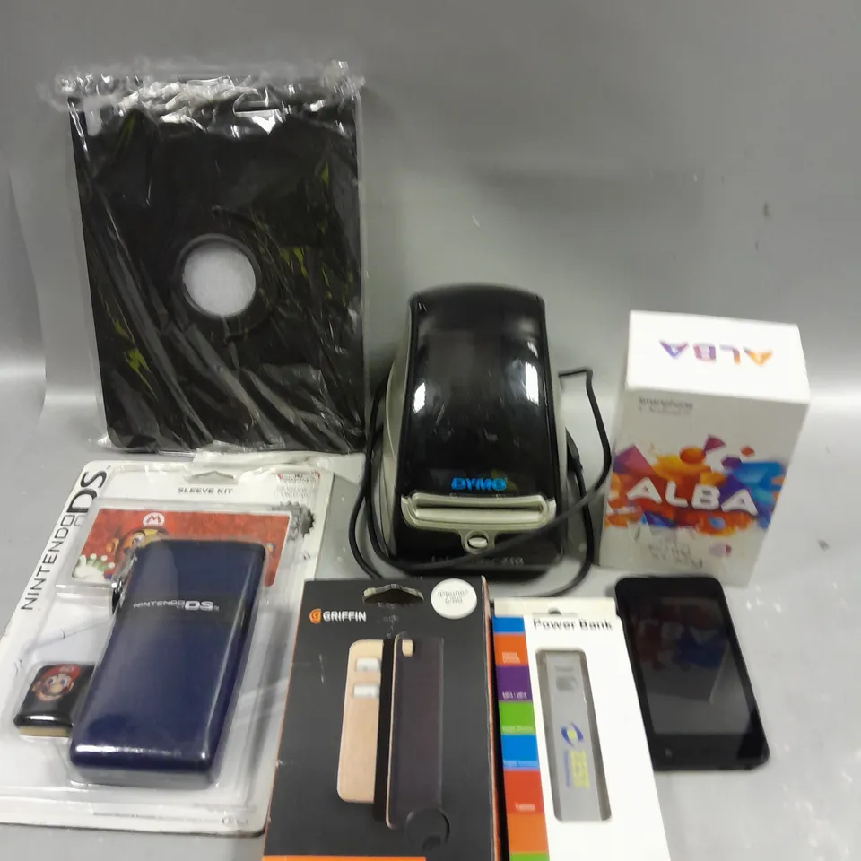 APPROXIMATELY 15 ASSORTED HOUSEHOLD/ELECTRICAL PRODUCTS TO INCLUDE LABEL PRINTER, TABLET CASE, POWER BANKS ETC 