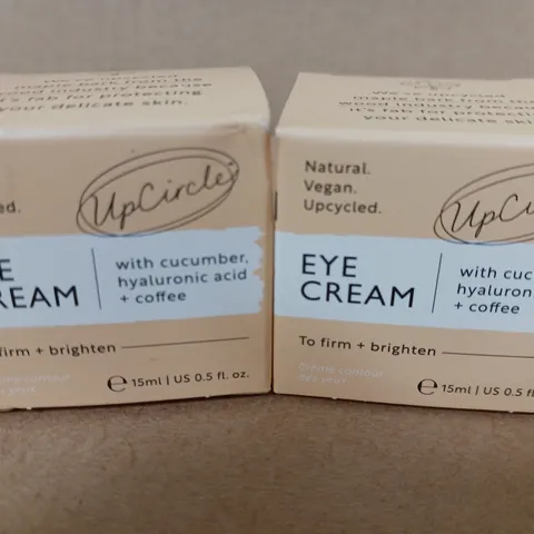 2 X 15ML UPCIRCLE EYE CREAM WITH MAPLE AND COFFEE