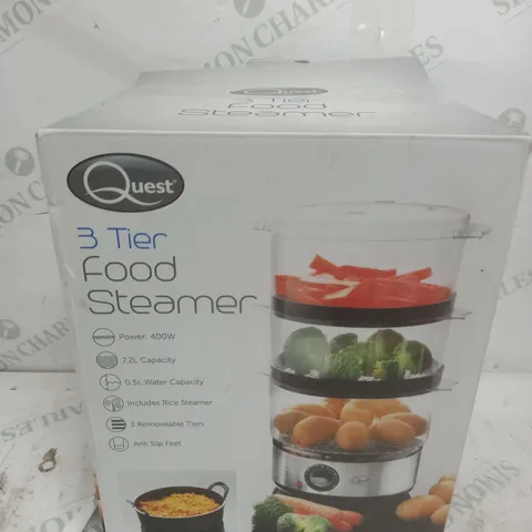 BOXED QUEST 3 TIER FOOD STEAMER