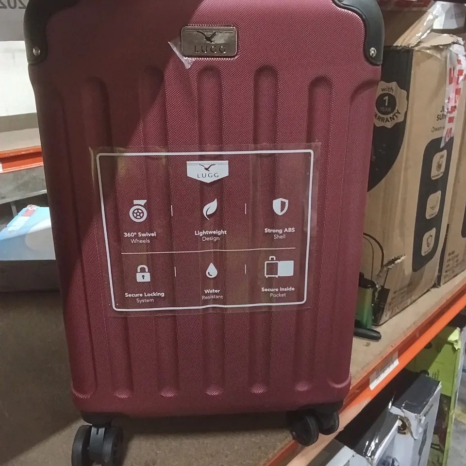 UNBOXED KEPLIN LUGG SMALL SIZE TRAVEL SUITCASE WITH WHEELS RED COLOUR 