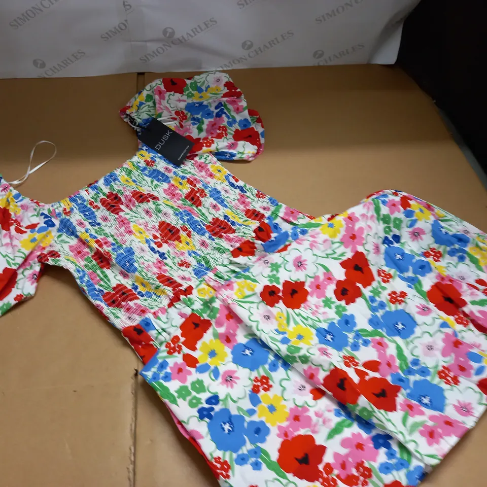 DUSK SKETCH FLORAL DRESS - 14
