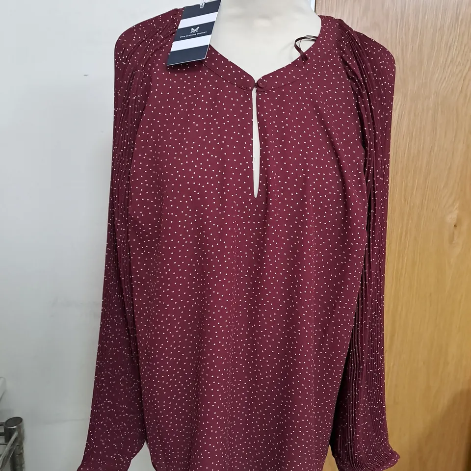 CREW CLOTHING COMPANY ISLA BLOUSE SIZE 12