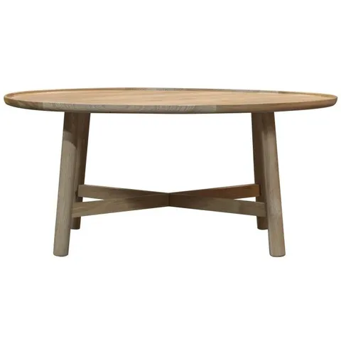 BOXED GALLERY DIRECT KINGHAM ROUND COFFEE TABLE (1 BOX)