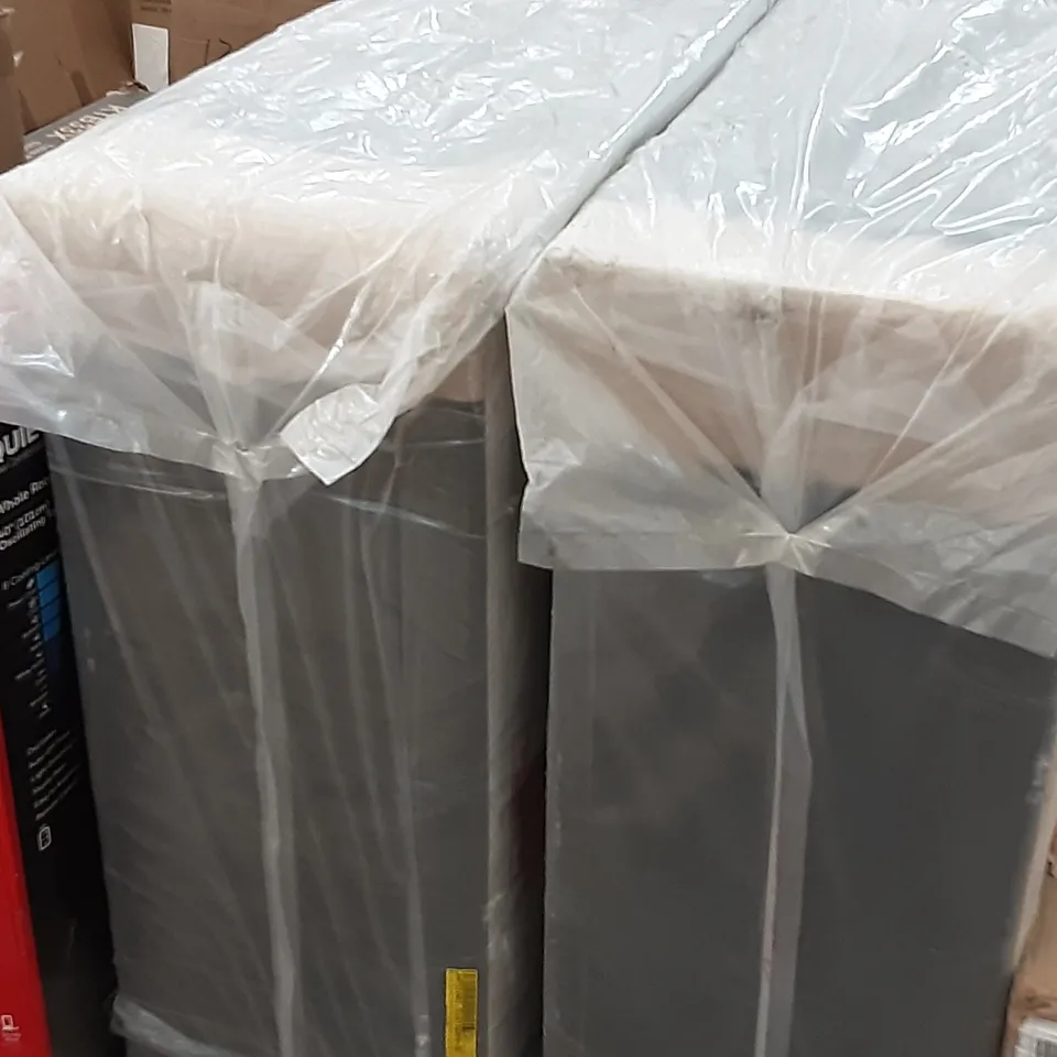 BOXED MARIBELPOCKET MEMORY DIVAN BED SET - SMALL - 2 PARTS ( DARK GREY) 