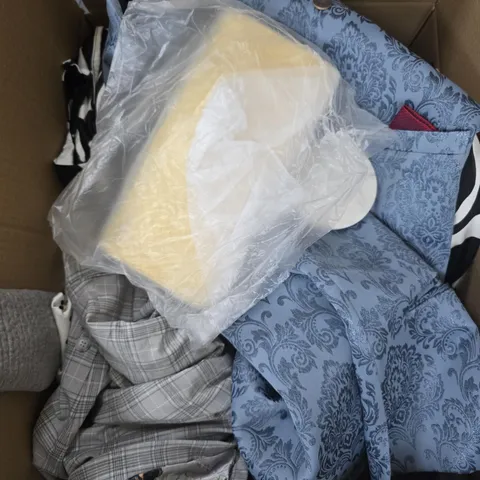APPROXIMATELY 15 ASSORTED HOUSEHOLD PRODUCTS TO INCLUDE CLOTHING, DVD, HOME DECOR ETC