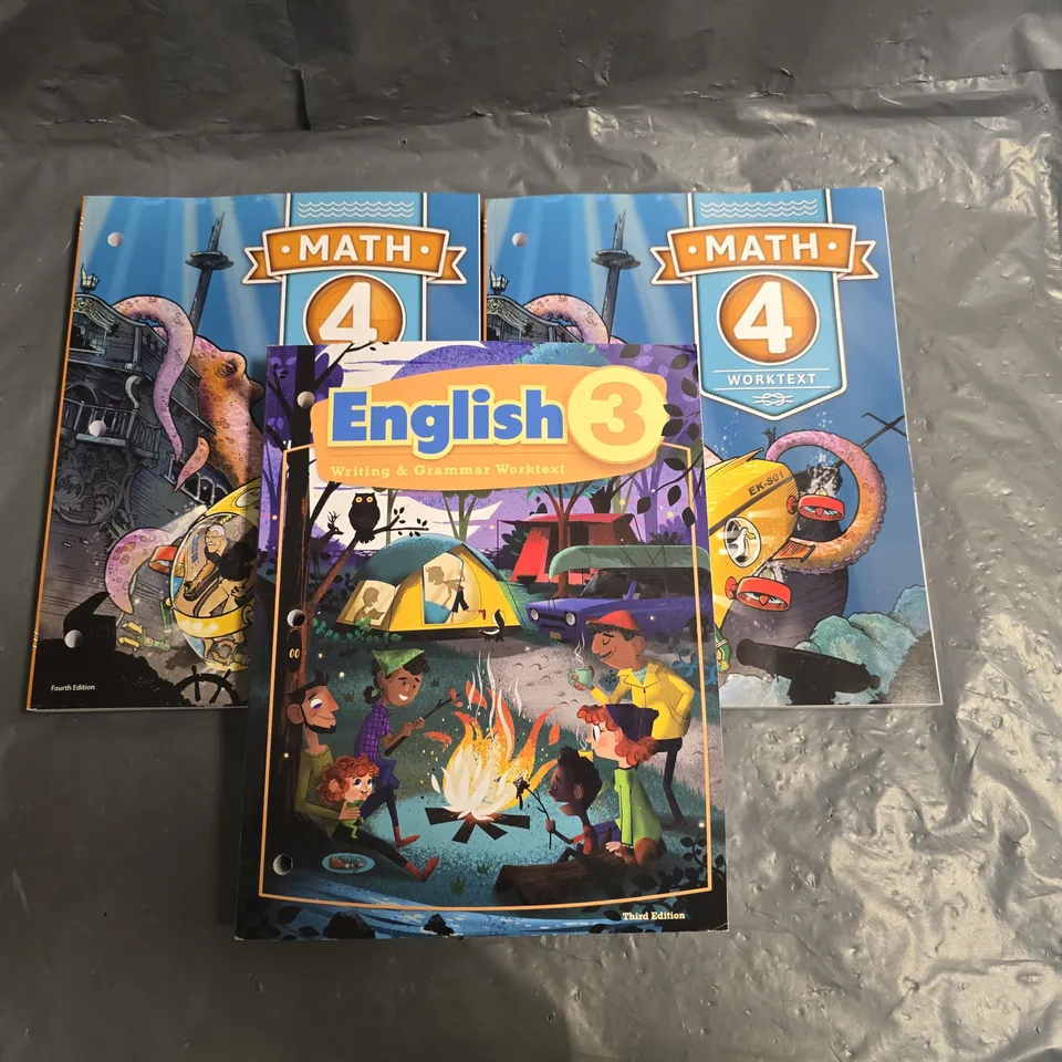 LOT OF 3 EDUCATIONAL WORK BOOKS 