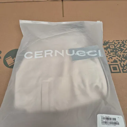 CERNUCCI CONTRAST DETAIL TRACK TOP – OFF WHITE, SIZE M