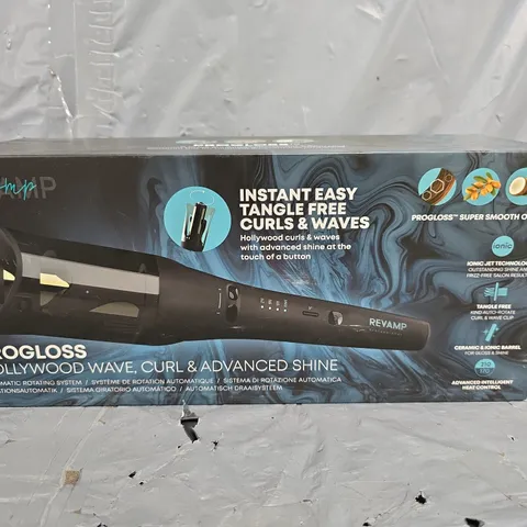 BOXED REVAMP PROGLOSS HOLLYWOOD WAVE, CURL & ADVANCED SHINE AUTOMATIC ROTATING SYSTEM (CL-2250-GB)
