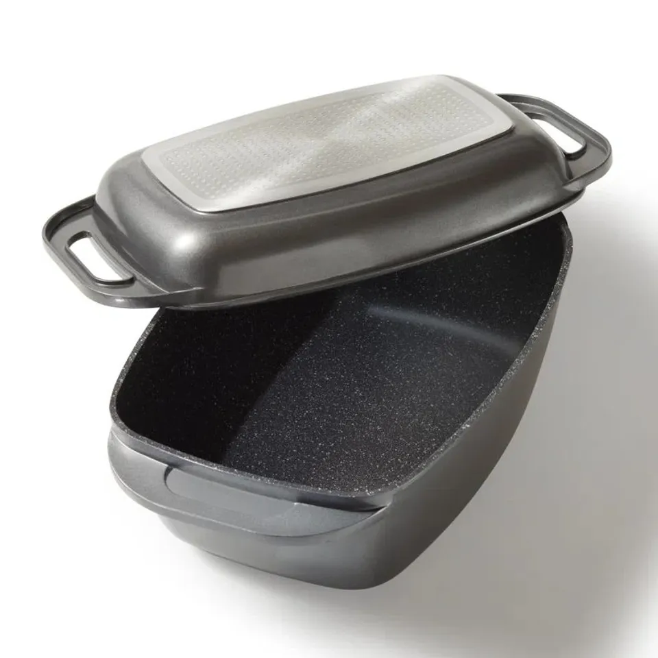 BOXED BELLA CUCINA ALUMINIUM RECTANGLE DUTCH OVEN 