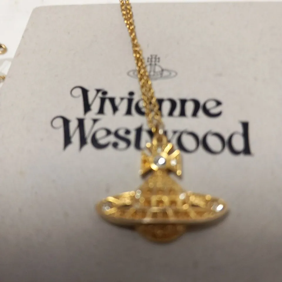 BOXED VIVIENNE WESTWOOD MINNIE BAS RELIEF PENDANT