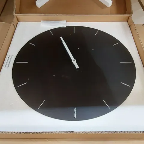 BOXED METAL WALL CLOCK