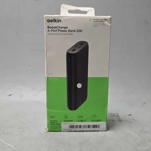 BOXED BELKIN BOOST CHARGE 4 PORT POWER BANK 26K 