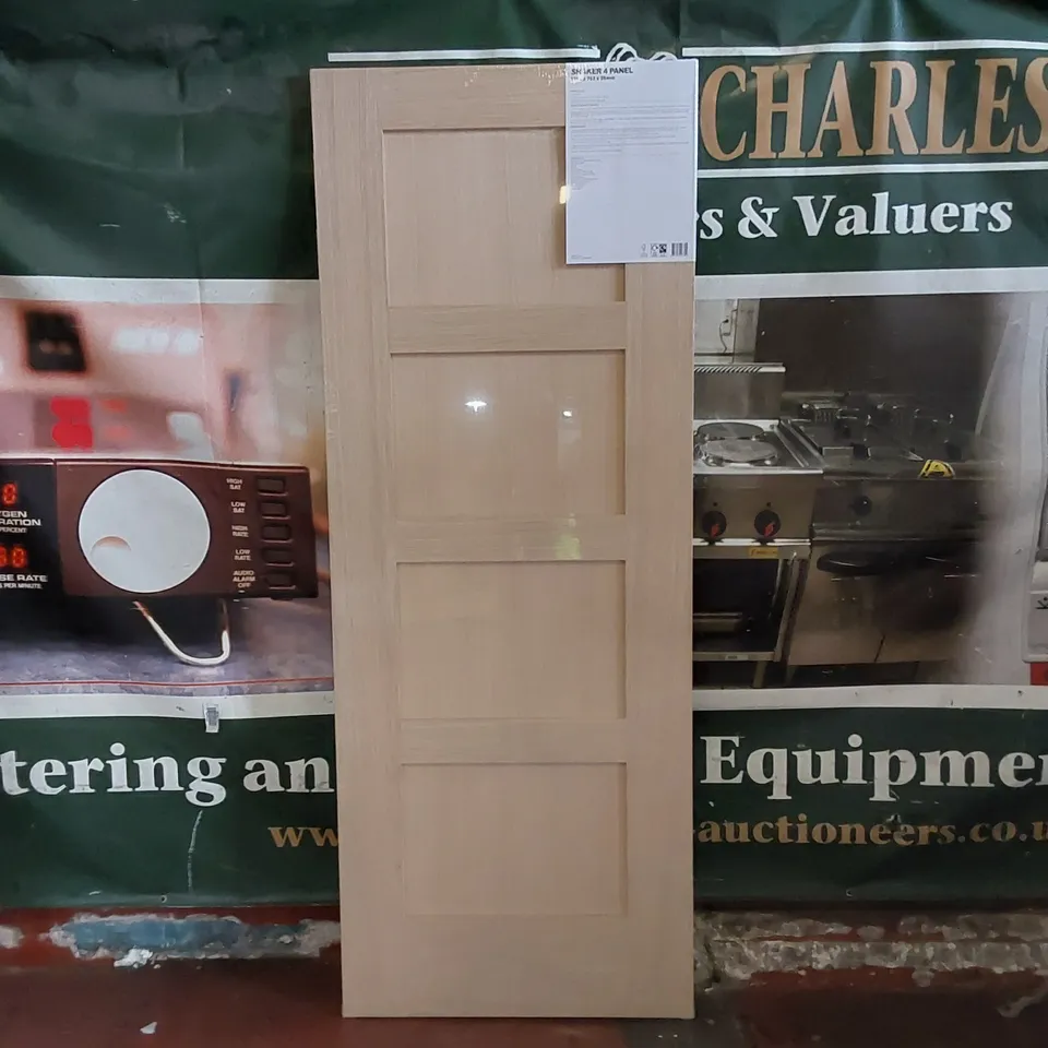 SHAKER 4-PANEL OAK VENEER INTERNAL DOOR // SIZE: 762 X 1981mm