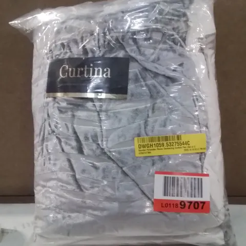 BAGGED KENDAL POLYESTER ROOM DARKENING CURTAIN PAIR - 60 X 90 -SILVER 
