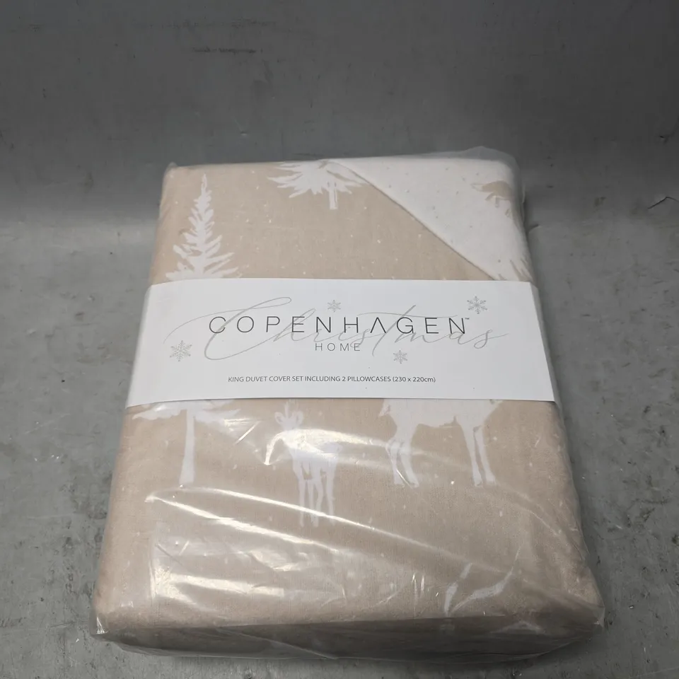 COPENHAGEN HOME KING SIZE DUVET COVER SET 230CM X 220CM