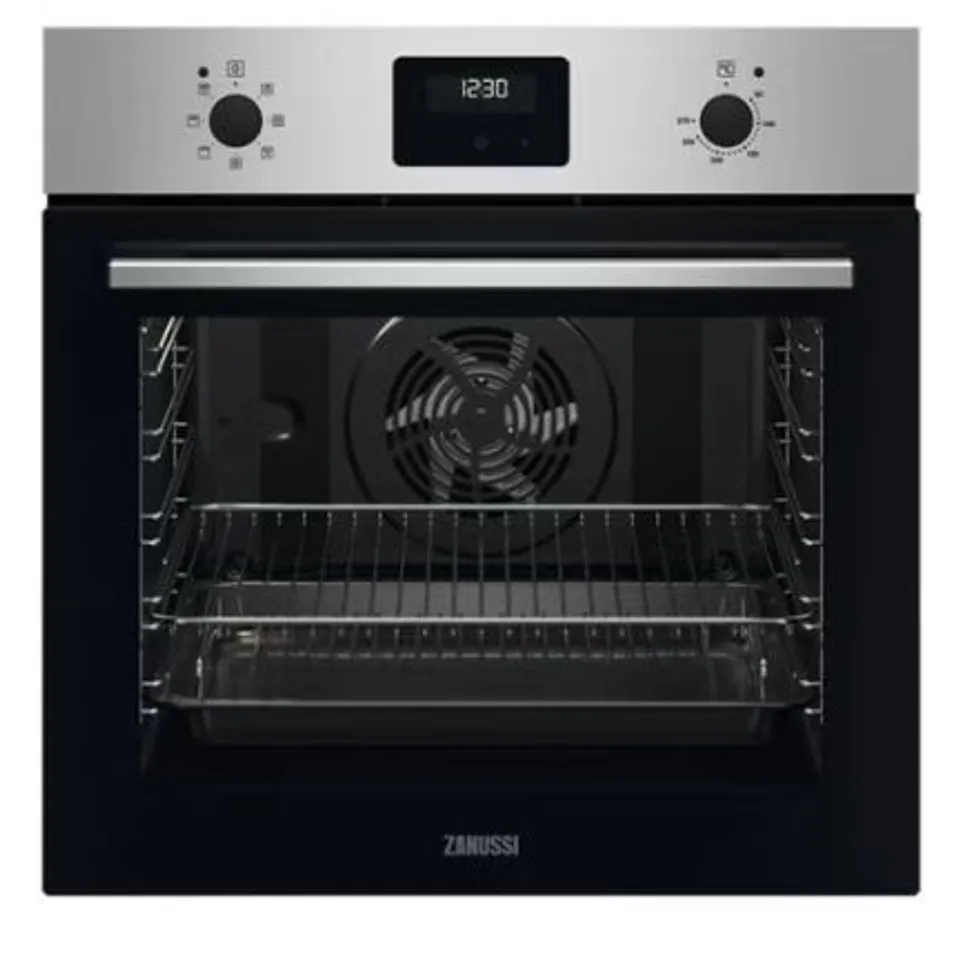 ZANUSSI SERIES 20 FANCOOK INTEGRATED SINGLE ELECTRIC OVEN Model ZOHNX3X1 RRP £309