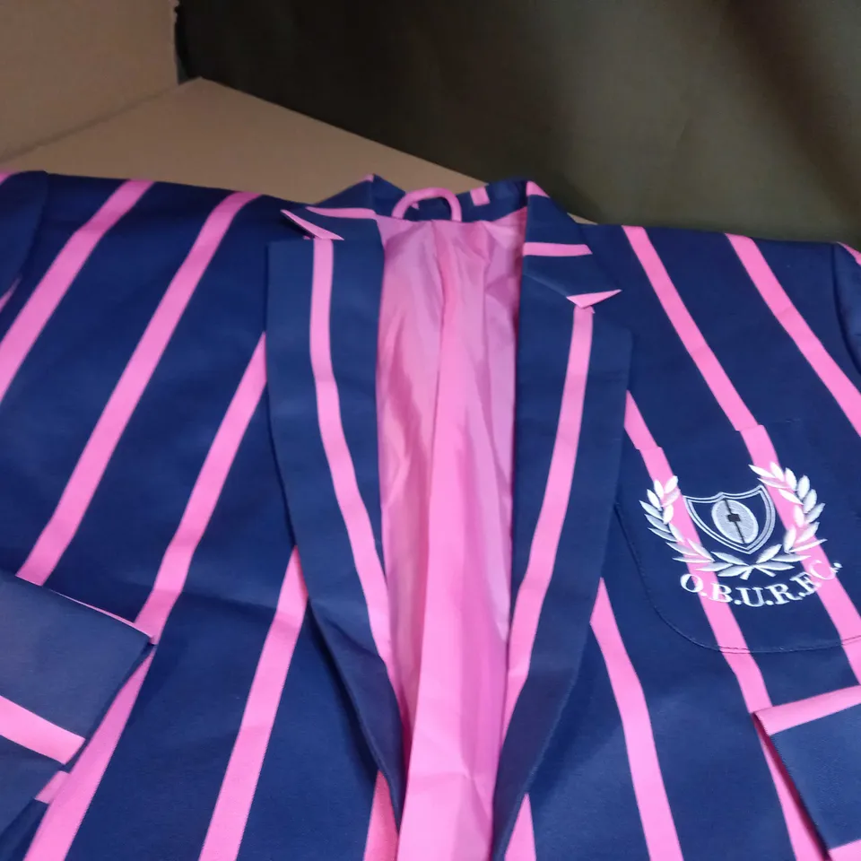 CLUB BLAZER NAVY/PINK STRIPE MENS BLAZER