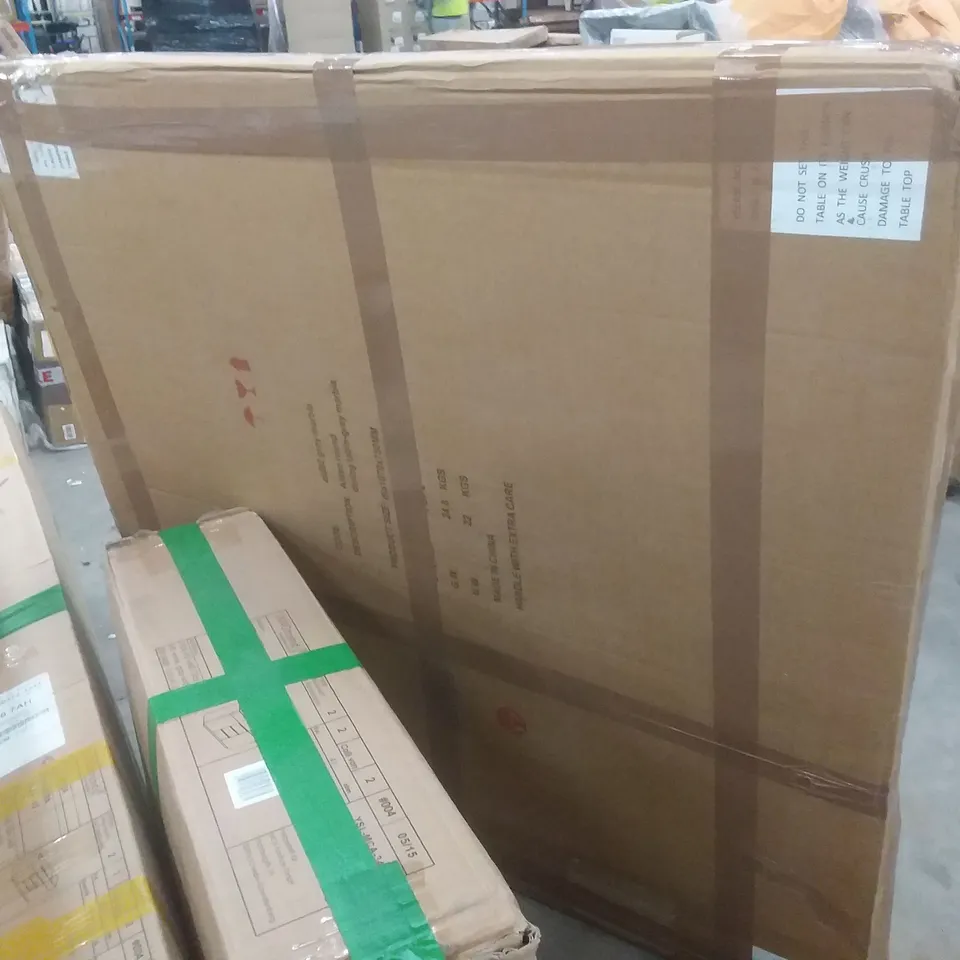 BOXED ALDENGREY MARBLE EFFECT DINING TABLE TOP (1 BOX)