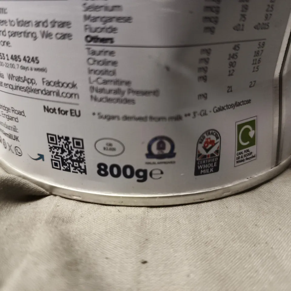 KENDAMIL ORGANIC FOLLOW-ON MILK STAGE 2, 800G (6–12 MONTHS)