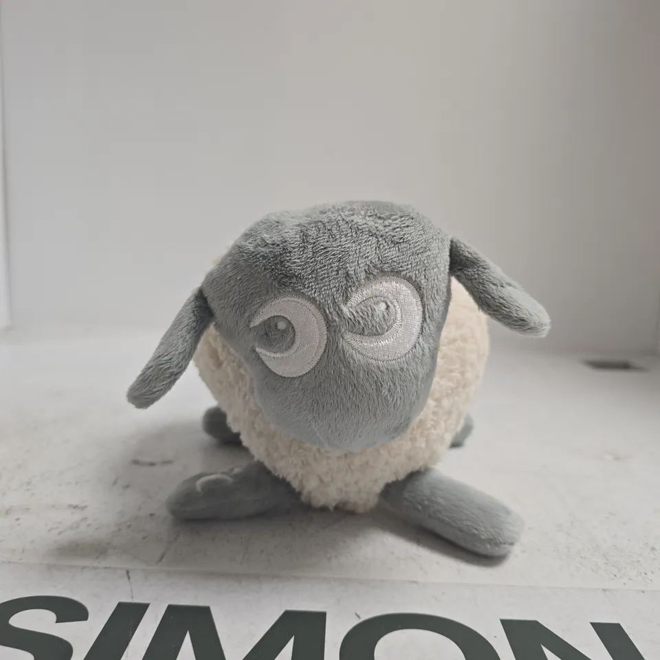 EWAN DELUXE PLUSH SHEEP TOY – GREY HEAD, WHITE FLUFFY BODY