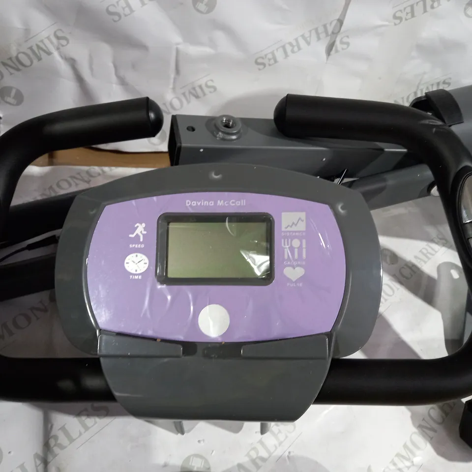 DAVINA FITNESS FOLDING MAGNETIC EXERCISE BIKE - PURPLE - COLLECTION ONLY