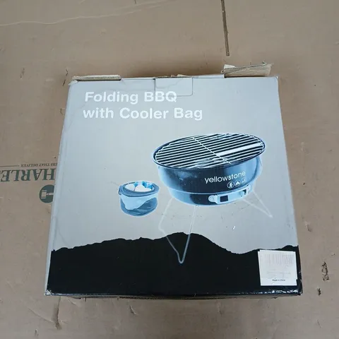 YELLOWSTONE FOLDING BBQ WITH COOLER BAG 