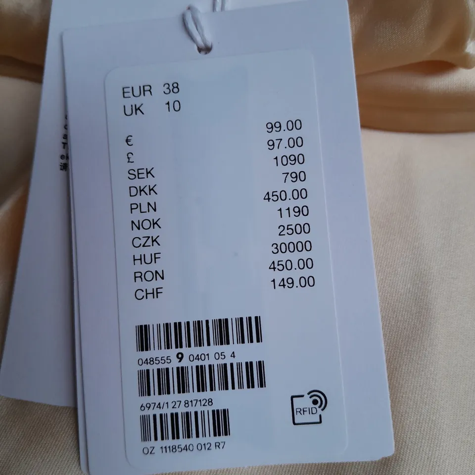 & OTHER STORIES YELLOW SLEEVELESS DRESS - UK 10