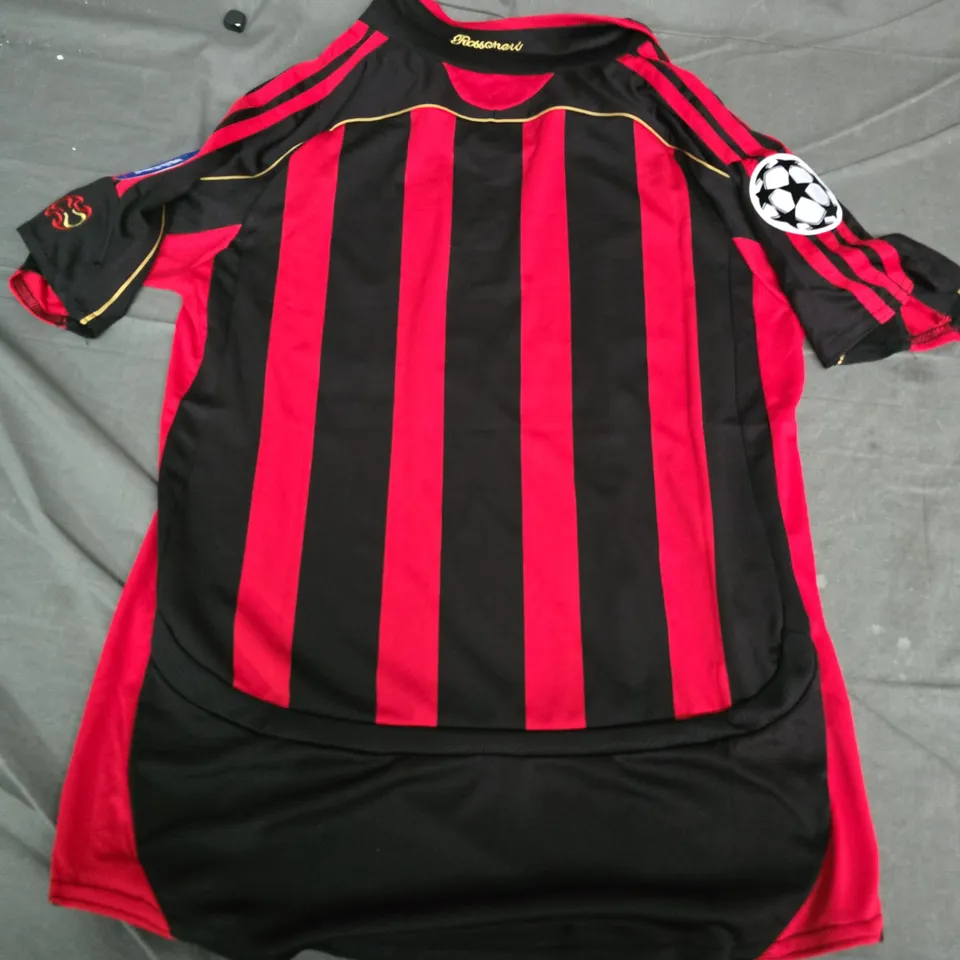 AC MILAN FOOTBALL SHIRT – ADIDAS, BWIN SPONSOR, CHAMPIONS LEAGUE PATCH, UK S
