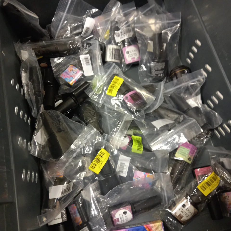 ASSORTMENT OF UV/LED CURED NAIL COLOUR APPROX. 45 ITEMS 