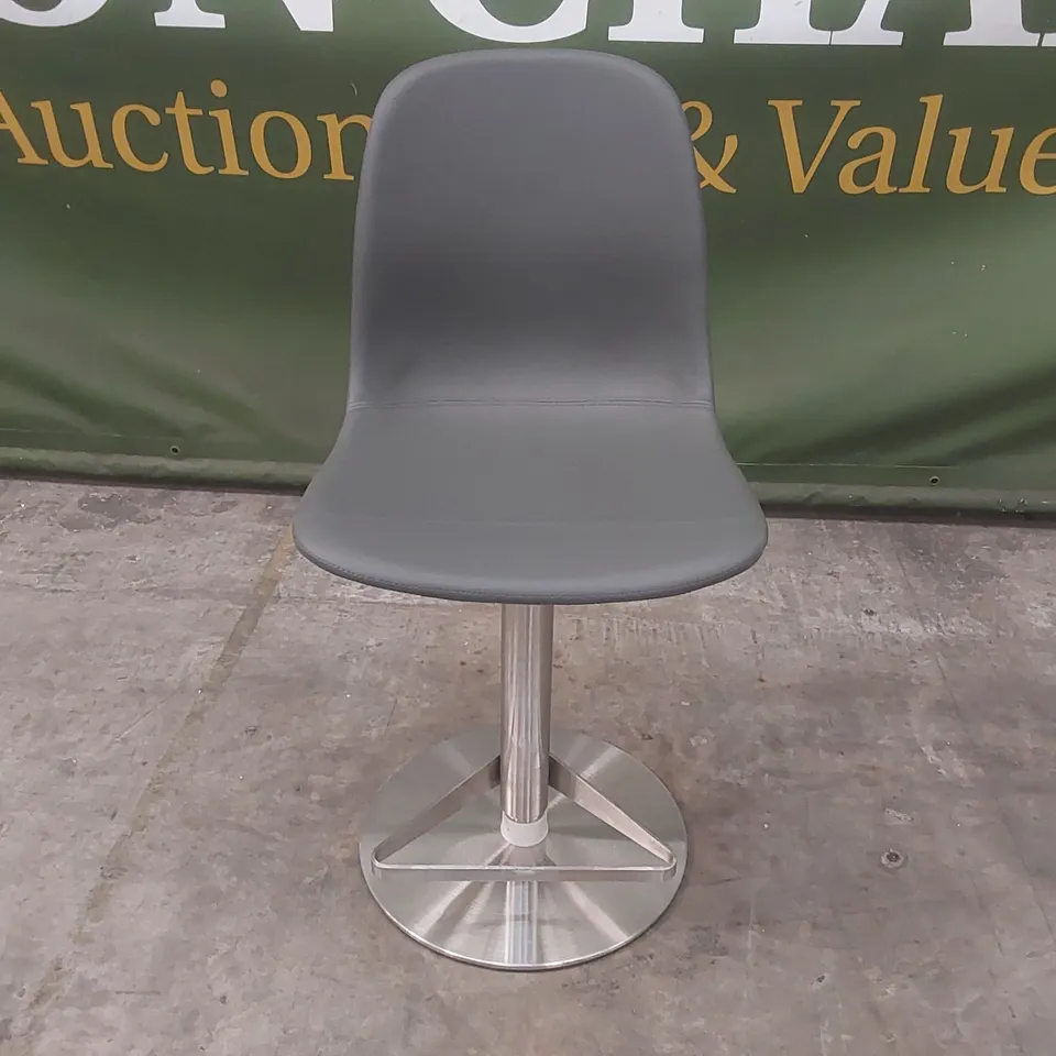 QUALITY DESIGNER ZARAGOZA STAINLESS STEEL AND PU LEATHER BAR STOOL