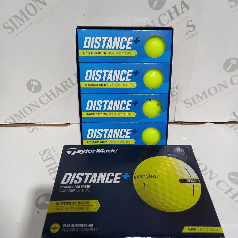 BOXED MULTIPACK OF TAYLORMADE DISTANCE PLUS GOLF BALLS