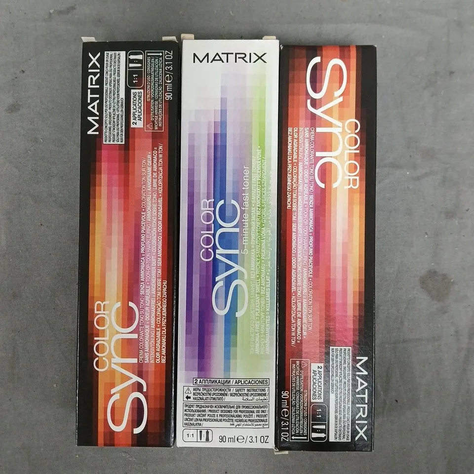 BOX OF APPROXIMATELY 20 ASSORTED MATRIX SO COLOUR SYNC PRODUCTS