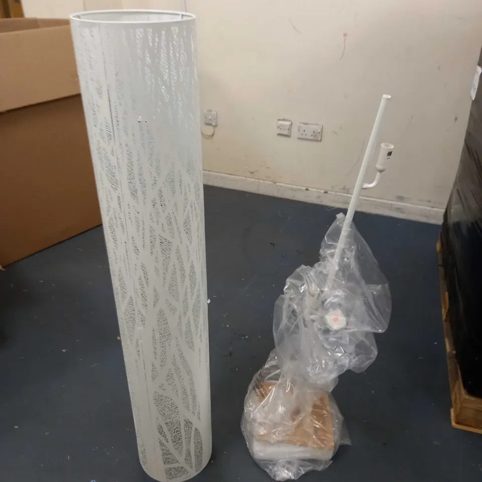 BOXED DEVON WHITE FLOOR LAMP