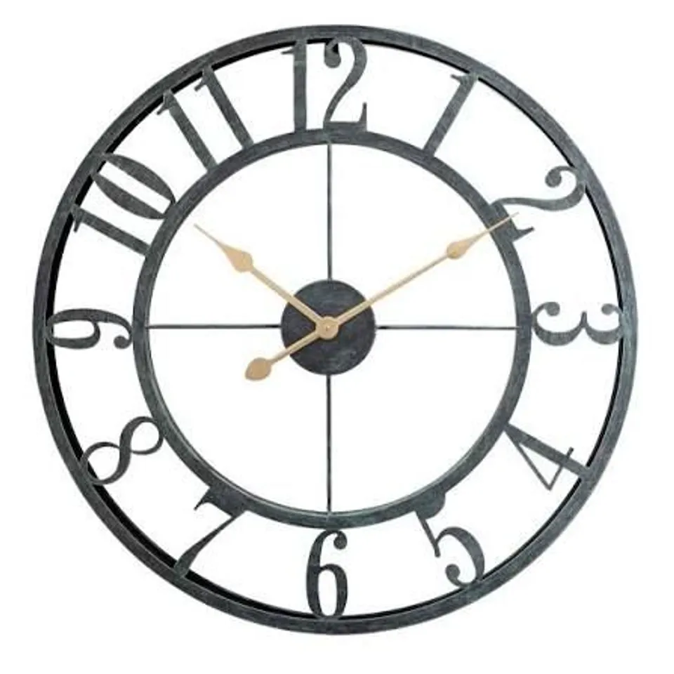 GARDEN STORIES INDOOR OUTDOOR SKELETON CLOCK