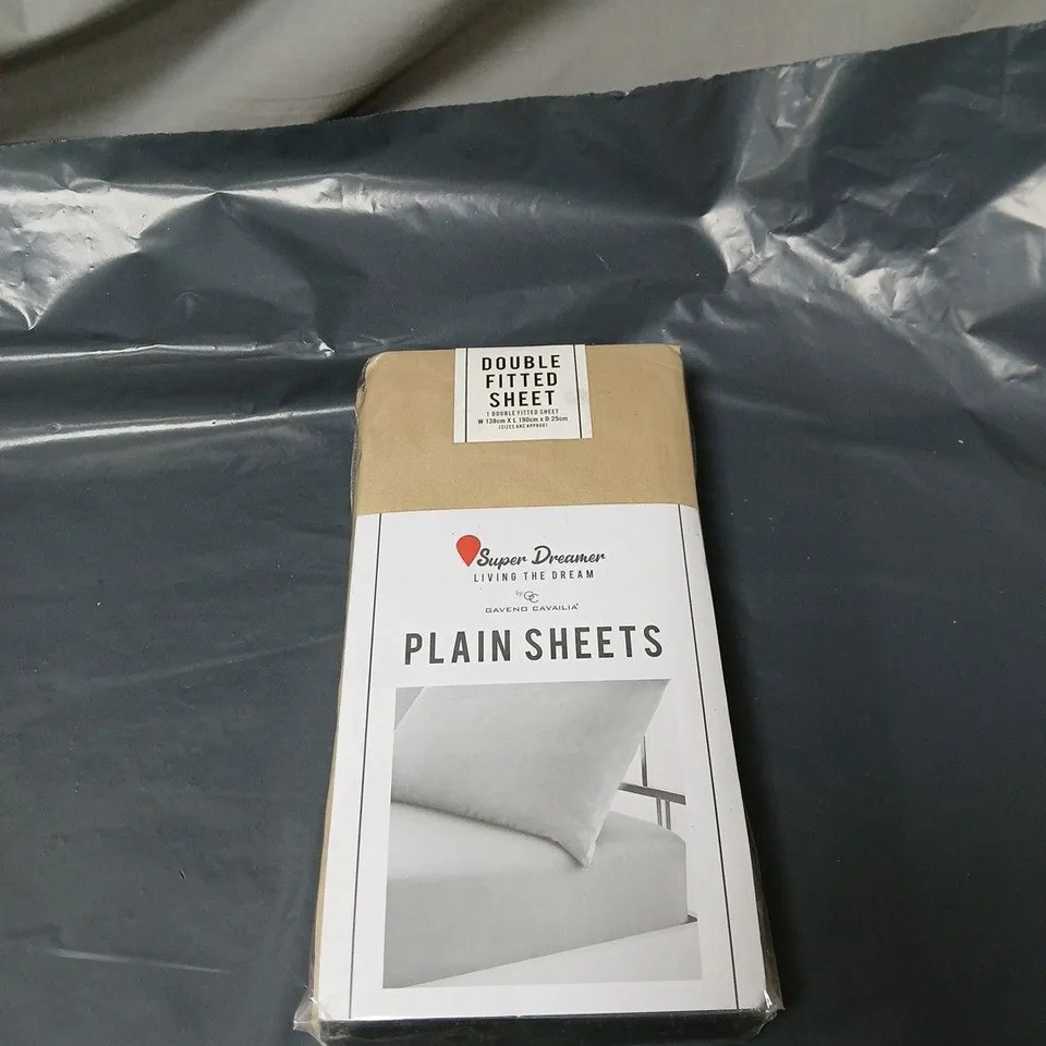 GAVENO CAVAILIA SUPER DREAMER PLAIN SHEETS DOUBLE FITTED