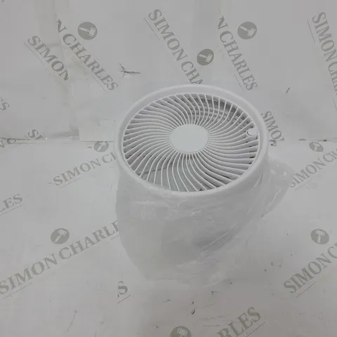 BOXED BELL & HOWELL OSCILLATING FOLDING RECHARGEABLE FAN IN WHITE