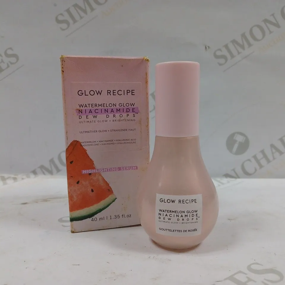 GLOW RECIPE WATERMELON NIACINAMIDE DEW DROPS 40ML
